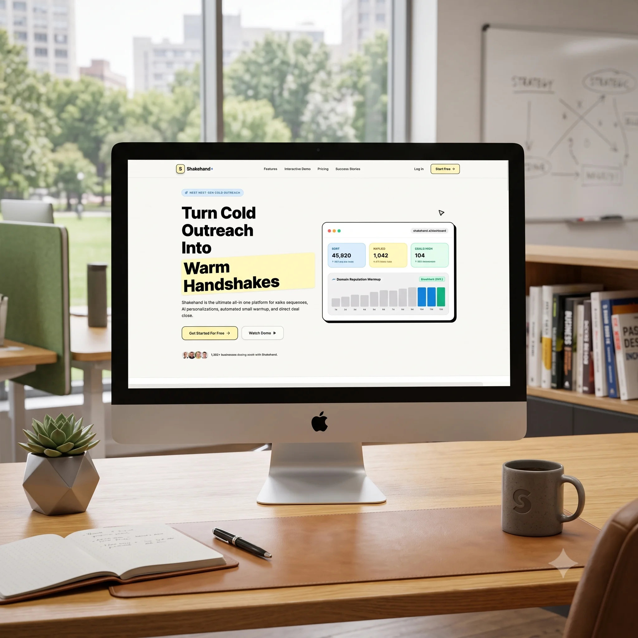 AI-Powered Cold Outreach & Lead Engine Visual